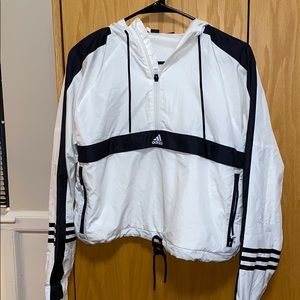 Adidas Cropped Half Zip Windbreaker
